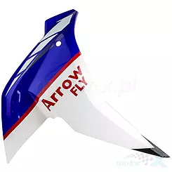 Osłona przednia boczna prawa biało niebieska Romet Arrow Fly / Barton FR