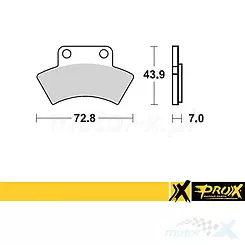 Klocki hamulcowe tylne Prox KH232 (37.204402) Polaris SCRAMBLER / SPORTSMAN 400 '94-97
