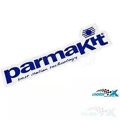 Naklejka Parmakit 145x40mm, niebieska