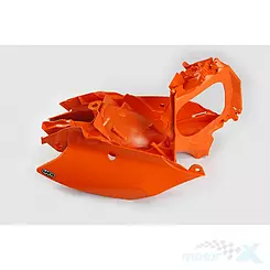 Osłony tylne górne komplet pomarańczowy UFO Plast KTM  SX / EXC 11-16