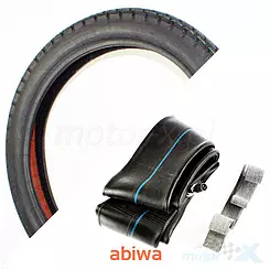 Opona motocyklowa 3.00-18 + dętka + fartuch obręczy, Boss Tire