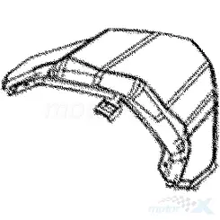 Łącznik osłon tylnych, czarny JJP, Kymco Xciting S 400