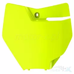 Tablica na numer startowy, żółty fluorescencyjny, Polisport