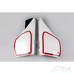 Osłony tylne górne komplet białe UFO Plast Yamaha TT 600 84-92
