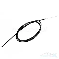 Linka hamulca przedniego, rowerowa, pancerz 640 mm, linka 670 mm, czarna