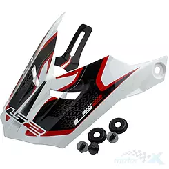 Daszek kasku LS2 MX456 Compass White Red