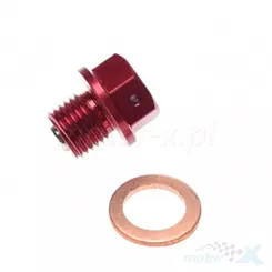 Korek spustu oleju m12x1.25 z magnesem motocross