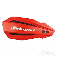 Osłony dłoni, handbary, uniwersalne, czerwone, Polisport Bullit
