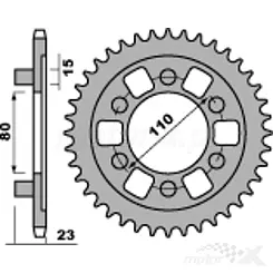 Zębatka tylna 520 36 zębów PBR 3553 (JTR19)