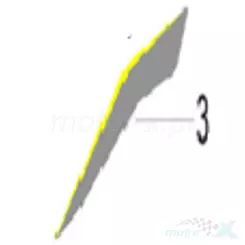 Naklejka lewa górna Keeway RKF 125 05521U32BC00