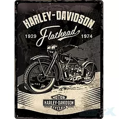 Tablica, plakat 30x40 cm, tłoczona blacha, Harley-Davidson Nostalgic Art 23247