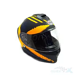 Kask motocyklowy Vcan V151 Rebel Matowy Czarno-Pomarańczowy