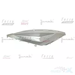 Osłona tylna dolna lewa srebrna Barton Voyager / Benzer Quebec / Kenos Purga