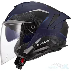 Kask otwarty LS2 OF618 Verso II Air Niebieski Matowy