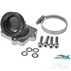 Króciec ssący Malossi X360, 30mm przelot / 35mm wyjście, Minarelli horizontal