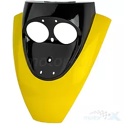 Osłona przednia górna  żółto-czarna Baotian BT49QT-7 / Motobi Żbik / Zipp Triad 1