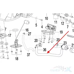 Przewód paliwowy Keeway RKF 125 50090L430000