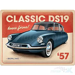 Tablica, plakat 30x40 cm, tłoczona blacha, citroen ds19 classic Nostalgic Art 23332