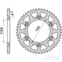 Zębatka tylna PBR 48949C45 (JTR 460.49) 