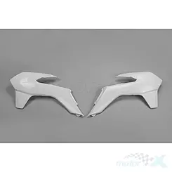 Osłony chłodnicy białe UFO Plast KTM SX / SX-F / EXC / EXC-F 13-16