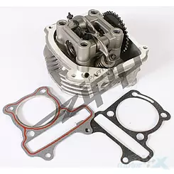Głowica cylindra 4T 125cc skuter 52mm komplet Z wałkiem rozrządu i zaworami