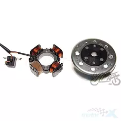 Stator 4 cewki 3 przewody z kołem magnesowym
