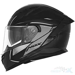Kask integralny full face z blendą Nox N401 Xeno Matowy Czarno-Tytanowy