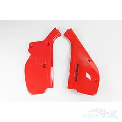 Osłony tylne górne komplet czerwony UFO Plast Honda XR 600 88-02