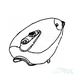 Zbiornik paliwa BA02 Keeway Superlight 125 EFI 50100J28BA02