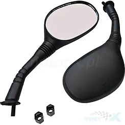 Lusterka komplet, gwint M8 prawy + prawy, Abiwa 2402, do skutera, motoroweru, quada, motocykla