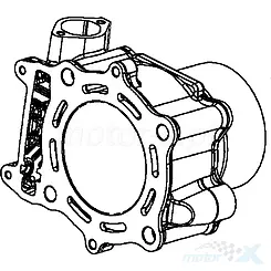 Cylinder goły Kymco XCiting 400