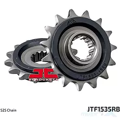 Zębatka przednia 525 15 zębów RB - gumowa prowadnica łańcucha JT Sprockets JTF1535 