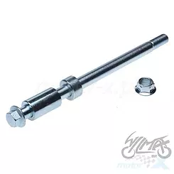Oś m14x290 koła tył komplet (oś + 2x tuleja + nakrętka) Junak 905