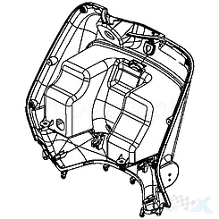 Osłona przednia wewnętrzna głęboki błękit 17P Kymco Like
