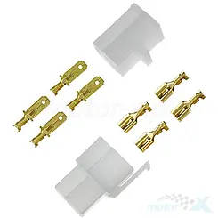 Kostka elektryczna, złącze, 3 piny 1/4", stary typ, ELECTROSPORT ES115