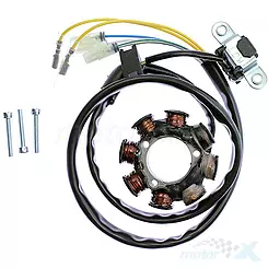 Stator iskrownik, stojan alternatora, alternator, ze światłami, Electrex ST1495L Honda CRF 150 F, CRF 250 R, CRF 450 R