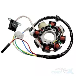 Stator iskrownik, stojan alternatora, 8 cewek, 3 piny, 5 przewodów 152QMI/157QMJ (GY6 125-150) 4T