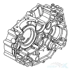 Obudowa wału prawa, karter prawy, Kymco CK-1 125