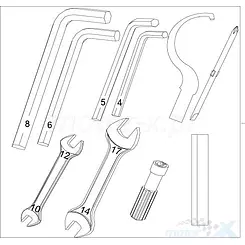 Narzędzia podstawowe zestaw Benelli / QJ 02100P250004