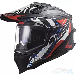 Kask Adventure LS2 MX701 Explorer Carbon Extend Matt Red