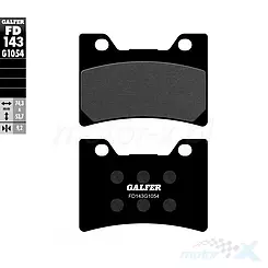 Klocki hamulcowe Galfer Semi Metal Street FD143G1054