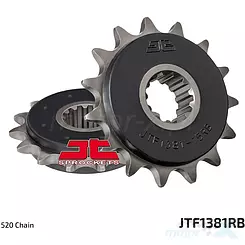 Zębatka przednia 520 16 zębów, RB - gumowa prowadnica łańcucha, JT Sprockets JTF1381RB