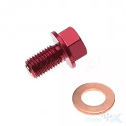 Korek spustu oleju, gwint M10x1.25mm, z magnesem, motocross