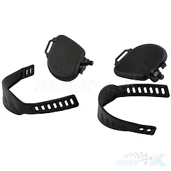 Pedały do roweru rehabilitacyjnego, czarne, plastikowe, gwint 1/2”, PD-408