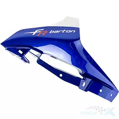 Osłona przednia górna lampy lewa niebieska "FR Barton" Romet Arrow Fly / Barton FR