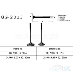 Zawór ssący Vesrah GG-2013-IN