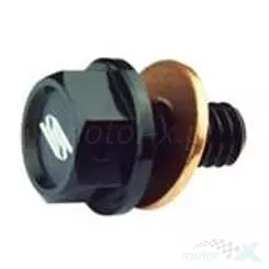 Korek spustowy oleju z magnesem, czarny, Scar Racing MODP301