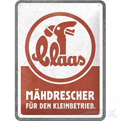 Tablica, plakat 15x20 cm, tłoczona blacha, claas mahdrescher 26272