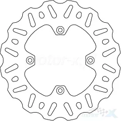 Tarcza hamulcowa tylna, Wave, Prox (37.BD23105) Suzuki RM 85 '05-'17
