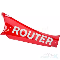 Osłona progowa prawa czerwona "Router"